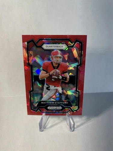 2024 Panini Prizm Draft Picks - Matthew Stafford #74 Red Ice Prizm MVP