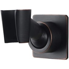 Heavy-Duty Brass Shower Head Bracket - Adhesive Wall Mount, Space-Saving Design