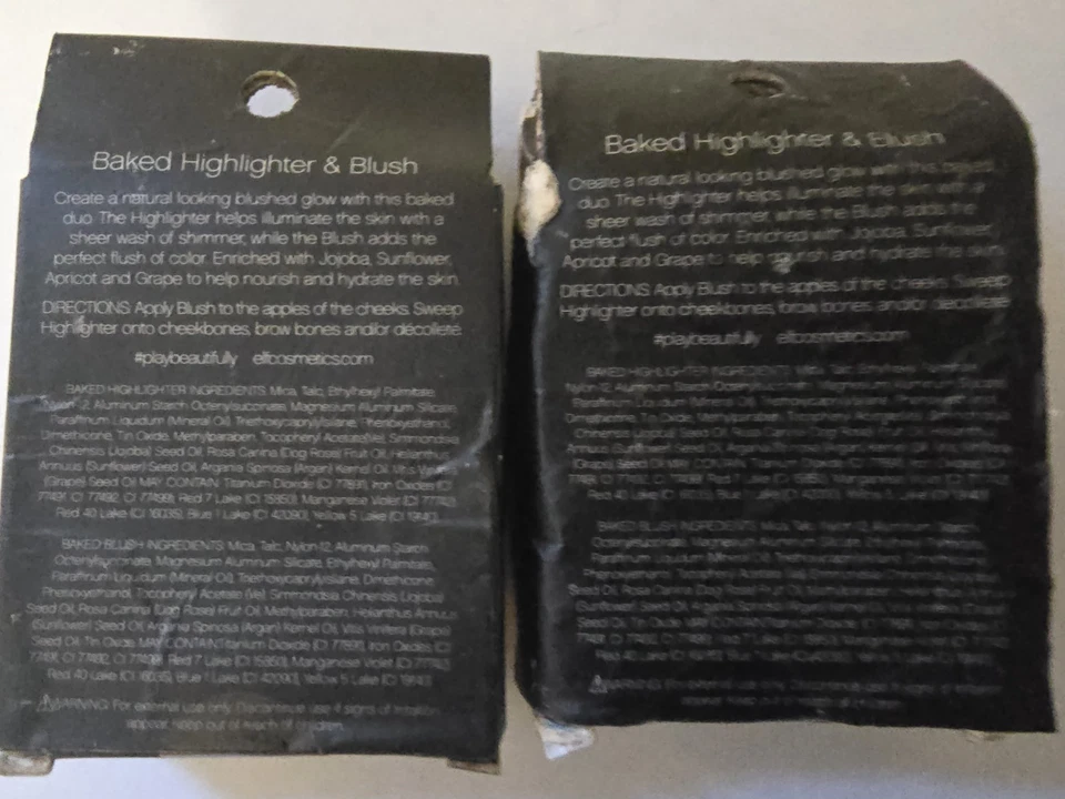 LOT OF 2 ELF BAKED HIGHLIGHTER & BLUSH 83371 ROSE GOLD PEARL DUAL TONE 0.16 oz - Image 2 of 4