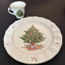 Nova Studio Holiday Season NY 102  Dinner Plate Coffee Mug Set 