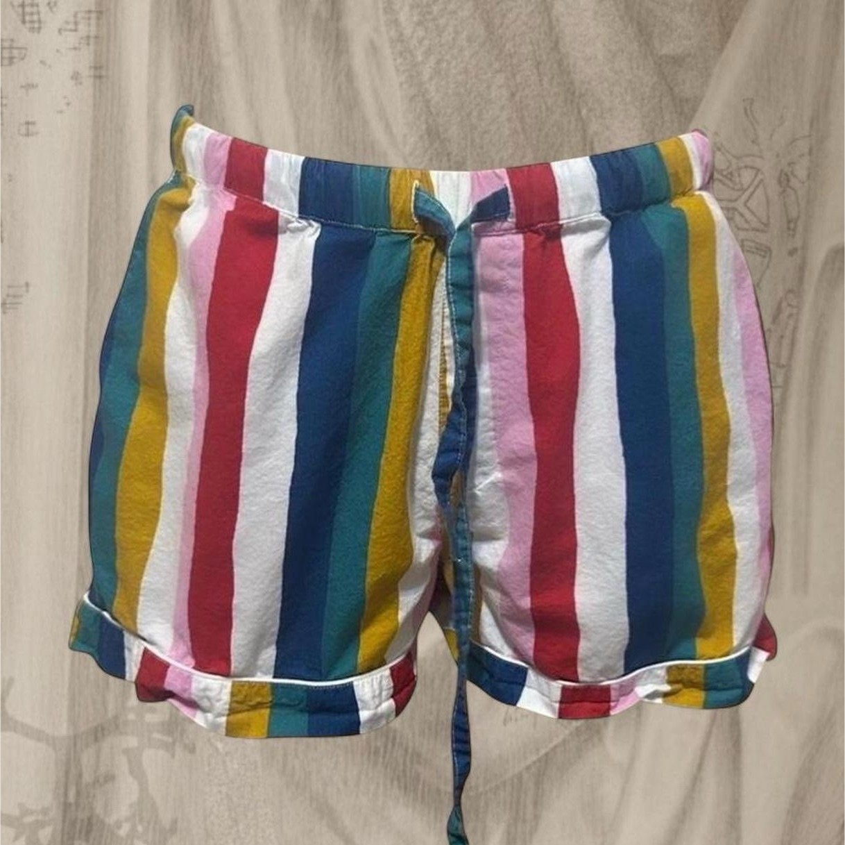 Printfresh Striped Drawstring Shorts Multicolor - image 1