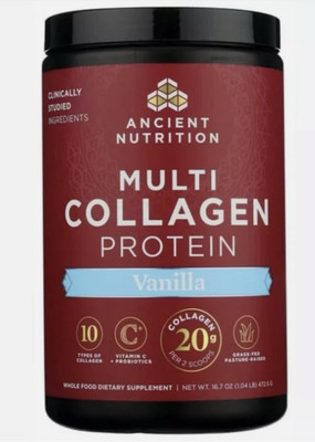 Ancient Nutrition Multi Collagen Protein - Vanilla 16.7 oz Pwdr