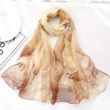 Honey Breeze Fashion Scarf Women's Chiffon Printed Soft Fashion Wrap 63 x 19 in