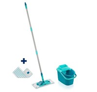 Leifheit Bodenwischer Set Power Clean Wischmopp Bezug Waschbar Mopp