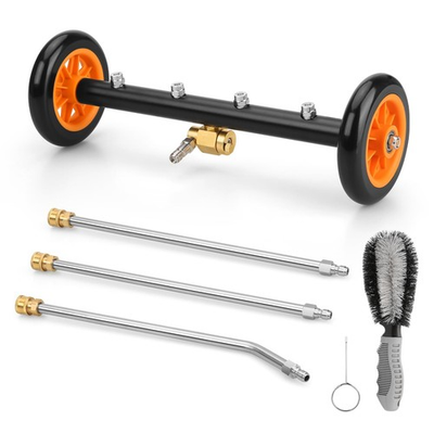 #ad 16quot; 2 in 1 Undercarriage Pressure Washer Water Broom 4000PSI Cleaner Attachment $77.99