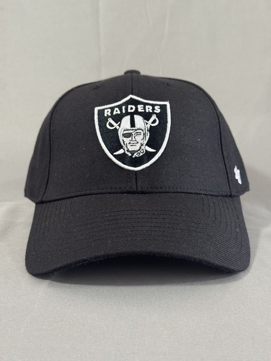 '47 Brand Las Vegas Raiders Baseball Cap Strapback Hat Black One Size NFL