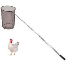 Windyun Chicken Catcher 15.75 x 17.72 Inch Net with 4.92 ft Pole, black