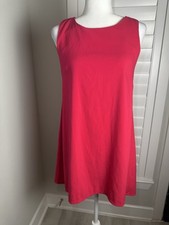 Mango Bright Pink Sleeveless Dress Size L