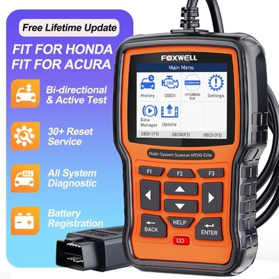 FOXWELL NT510 Elite for Honda OBD2 Scanner All System Bidirectional Diagnostic