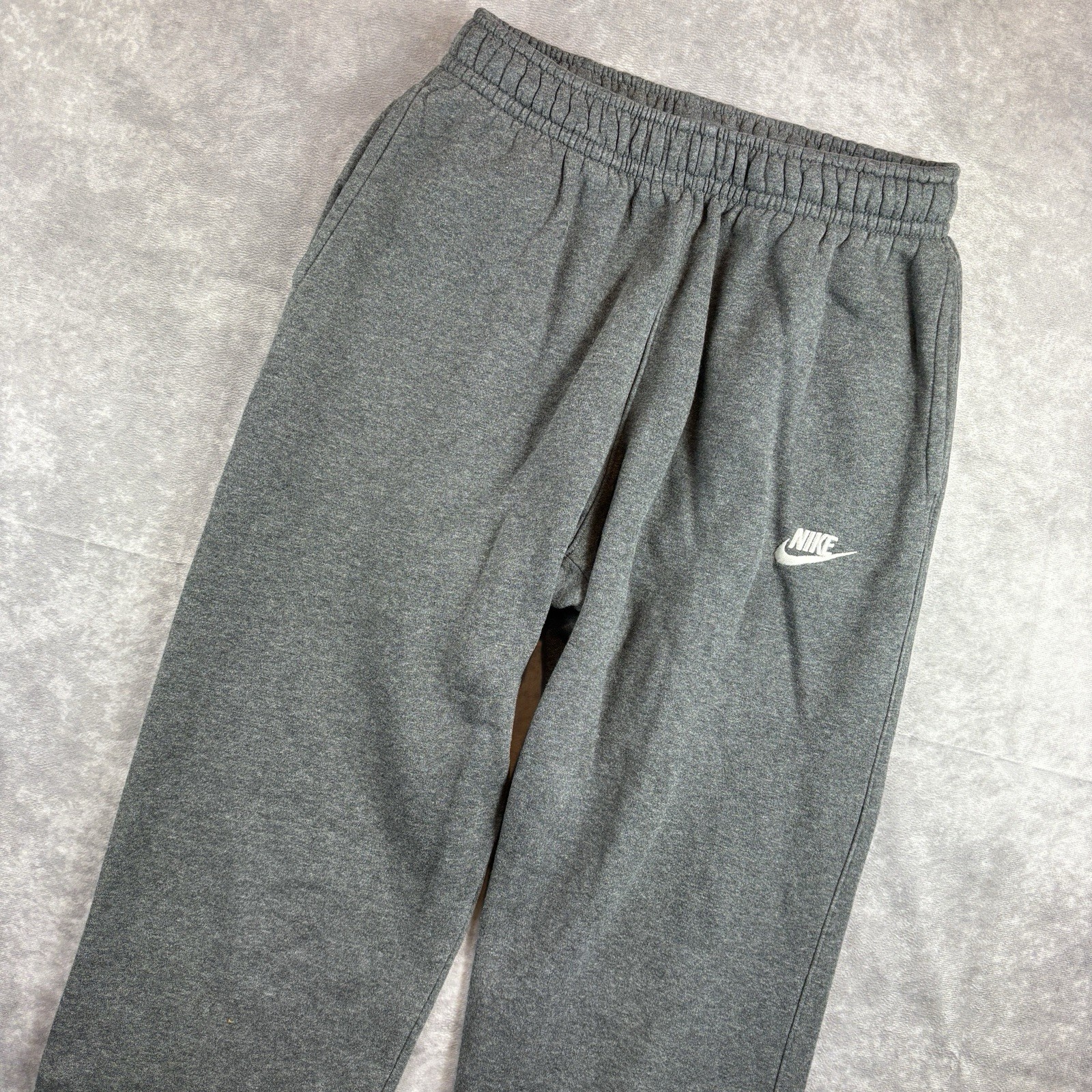 Nike Sweatpants Mens S Gray Club Fleece Sweat Joggers Lounge Comfort Workout