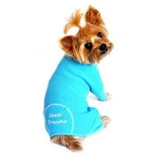Dog Thermal Pajamas - SWEET DREAMS Embroidered Long Johns