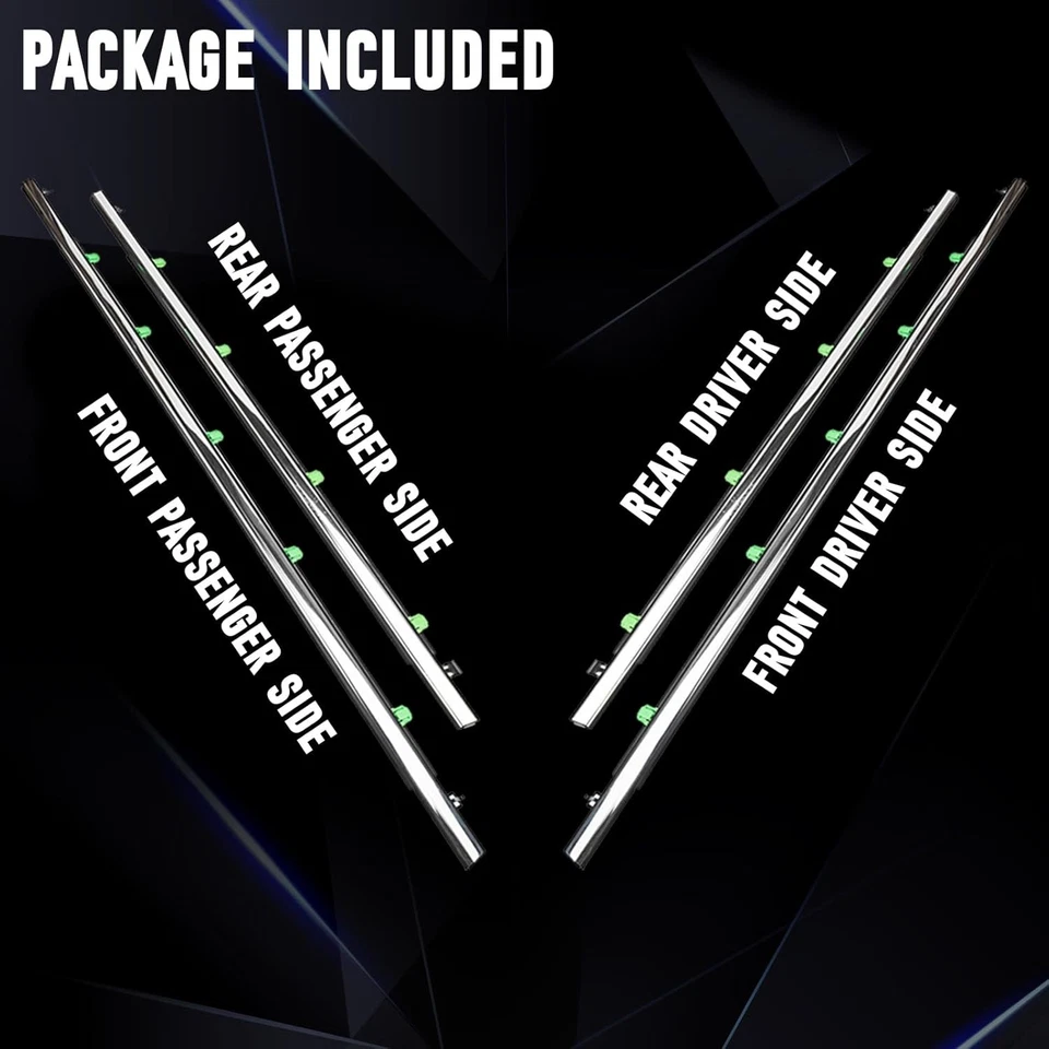 Door Window Trim Seal Weather Stripping Moulding Belt Glass Sweep  CRV 2007-2011 - Image 2 of 4