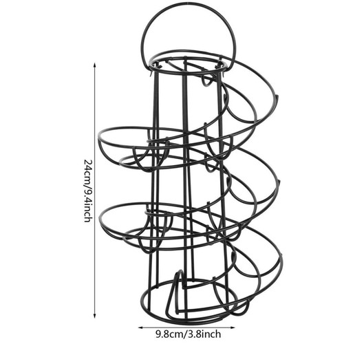 Portauova Portaoggetti a Spirale Porta Uova Skelter Deluxe Spirale Dispenser Rack Cesto - Foto 18 di 26