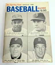 Vintage 1968 The Sporting News Baseball Guide Book