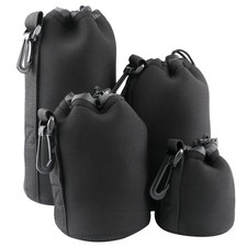 4pcs Camera Lens Bag,4 Sizes Protective Camera Lens Pouch Set with Drawstring...
