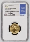 2017 $10 1/4 ounce Gold American Eagle- (John Mercanti signed)-NGC MS 70