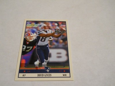 DAVID GIVENS GLOSSY PARALLEL NEW ENGLAND PATRIOTS 2005 SCORE