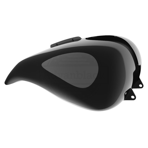 Advan Vivid Black Stretched Tank Cover For Harley Street Road Glide Touring 09+ - Picture 12 of 14