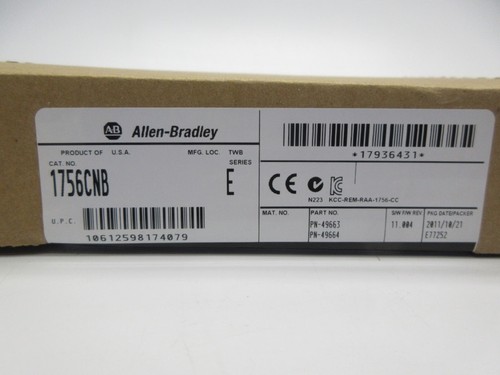 ALLEN BRADLEY 1756-CNB SER. E F/W 11.004 DATE: 2011 NSFS - Picture 3 of 3