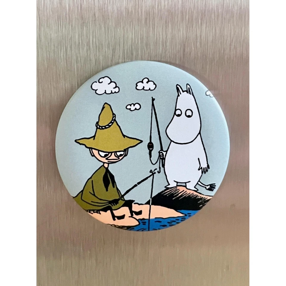 Aimant de pêche Moomin Snufkin, décor de réfrigérateur nordique, art Tove Jan... - Photo 3/4