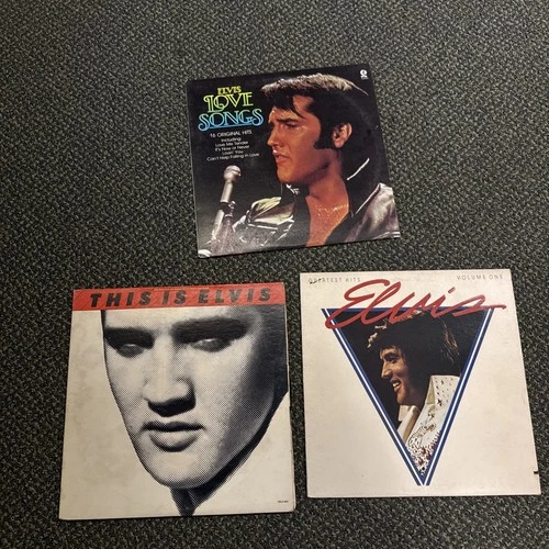 Elvis 3 x Vinyl Record LP This Is Love Songs Greatest Hits Record Bundle Lot 4