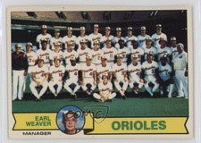 1979 Team Checklists Sheet Cut Singles Baltimore Orioles Earl Weaver HOF 05v0