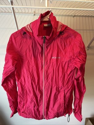 Women s Columbia light rain jacket pink size small