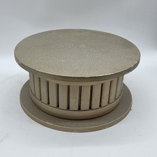 "Base de exhibición con soporte de pedestal redondo dorado vintage 16"" elevador decorativo pastel de boda"