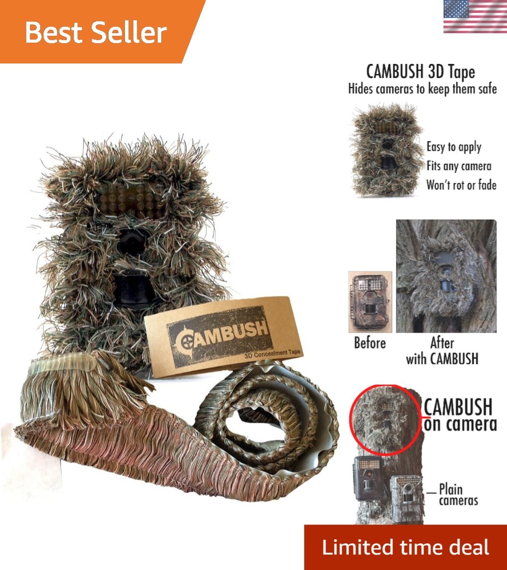 Compact 3D Camo Tape: Ideal for Game Cameras with Remote Con