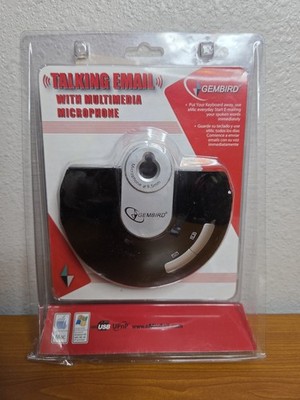 Vintage Gembird Talking Email Multimedia Microphone USB (FACTORY SEALED)