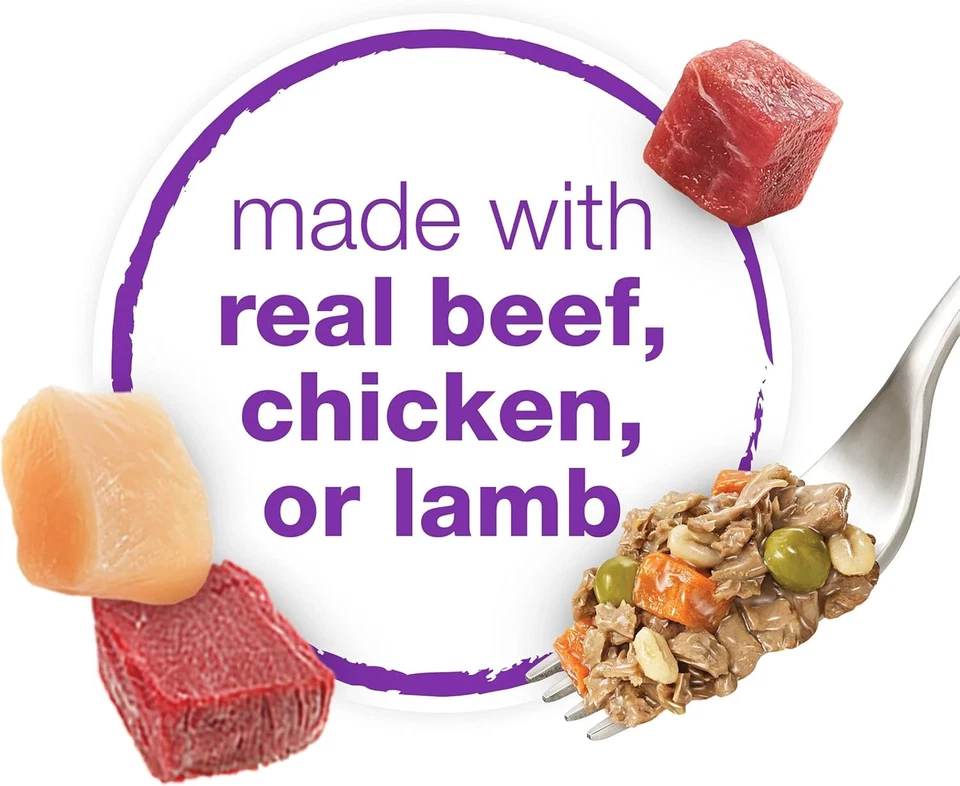 Purina Beneful 湿狗粮品种包,10 盎司(12 件装),其他  — 第 4/4 张图片