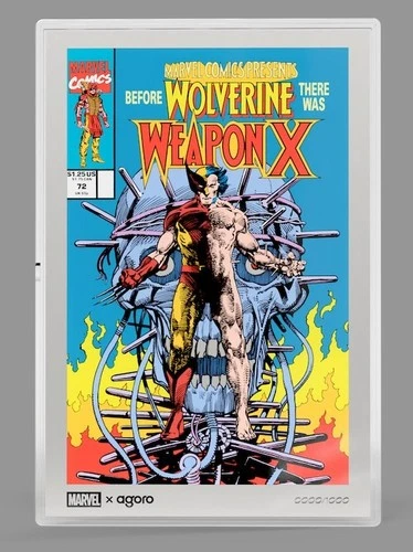 1 oz Silver Foil 2026 Niue Agoro Marvel Comics Comix Cover Wolverine Weapon X