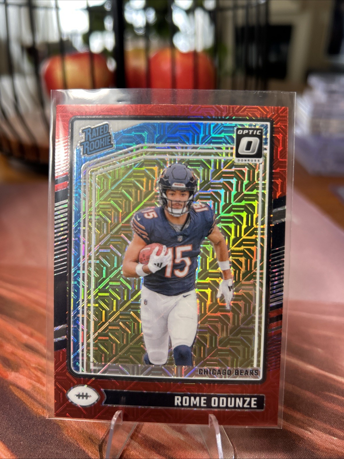 2024 Panini Donruss Optic - Rated Rookie Rome Odunze #286 Red Mojo Prizm (RC)