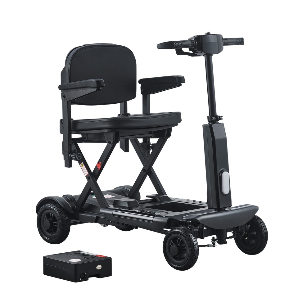 Auto Folding Electric Mobility Scooter 4 Wheels Remote Control ...