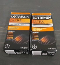 Lotrimin Ultra 1 Week Treatment Antifungal Cream  No Touch LOT OF 2 Exp02/28 W