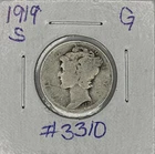 1919-S Good Mercury Dime, Item 3310
