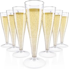 Confezione da 100 flauti champagne in plastica trasparente 4,5 oz - perfetti per festeggiamenti