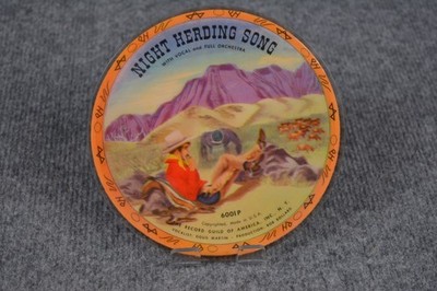 The Record Guild America Kinder Schallplatte Night Herding Song Home on Range Pi