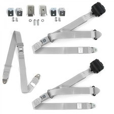 Ford Truck 1957 - 1960 Standard 3pt Gg Bench Seat Kit Wbrackets 3 Belts