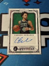 2020-21 Panini Chronicles Excalibur Apprentice Signatures Carsen Edwards Red