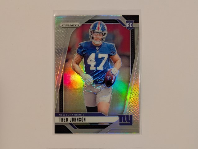 2024 Panini Prizm THEO JOHNSON #390 Rookie Silver Prizm RC New York Giants