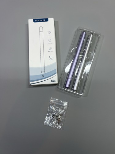 2x Universal Stylus Pens for Touch Screens Pencils With Magnetic Cap Android iOS - Afbeelding 9 van 17