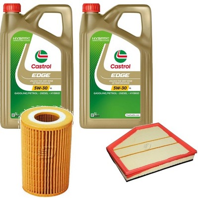 Inspektionspaket Castrol EDGE Titanium 5W-30 LL 10L für BMW 5er Touring 535d