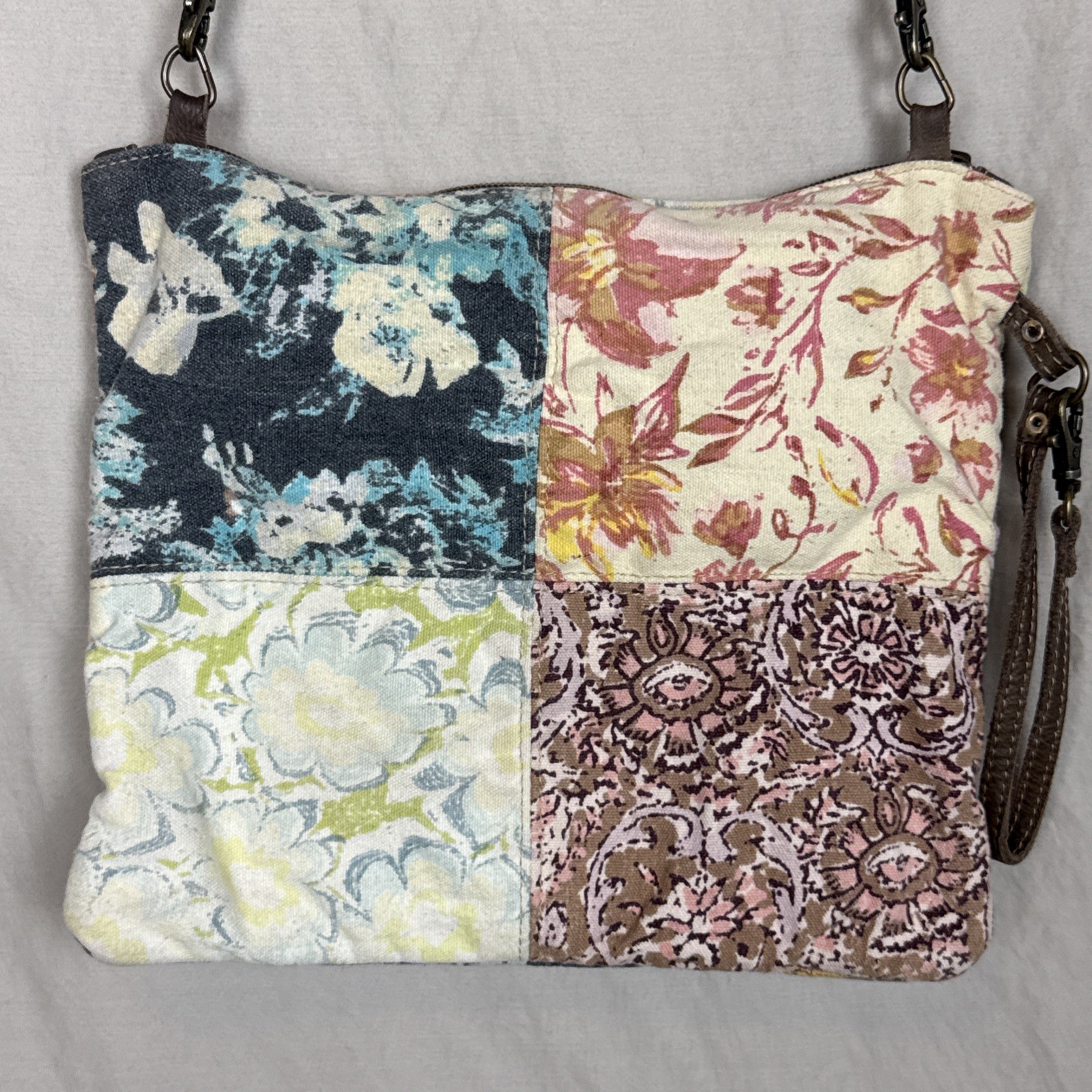 Myra Bag Patchwork Boho Canvas Patchwork Crossbod… - image 13