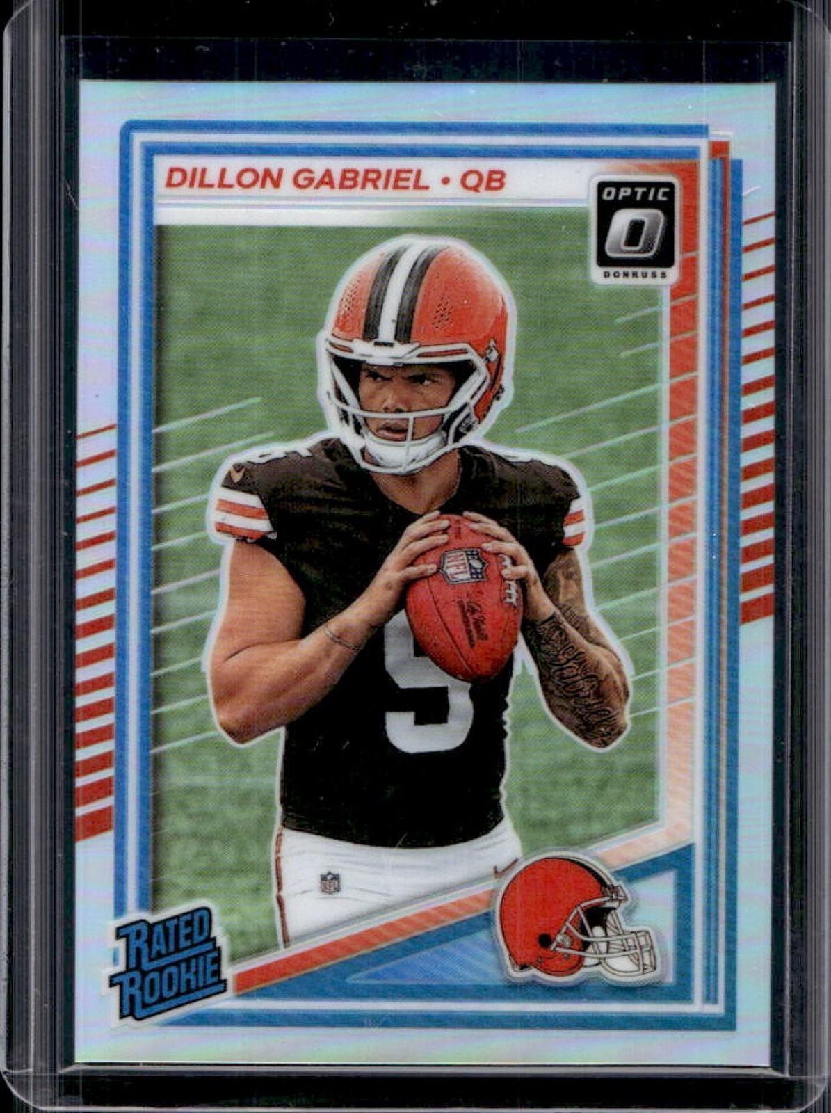 2025 Panini Donruss Optic Dillon Gabriel Rated Rookie Holo Prizm #263 Browns