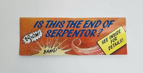 GI Joe ARAH Vintage “Is This The End Of Serpentor?” Catalogue Toy Insert