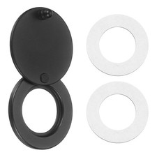 Door Peep Hole Cover, OD 1.18" ID 0.63" Viewer Cover, Round, Black