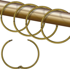 Shower Curtain Hooks Rings,24 Pcs Rustproof Metal Shower Hooks for Shower Cur..