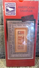 HTF Twisted Threads AMERICANA SAMPLER Ctd Cross Stitch KIT