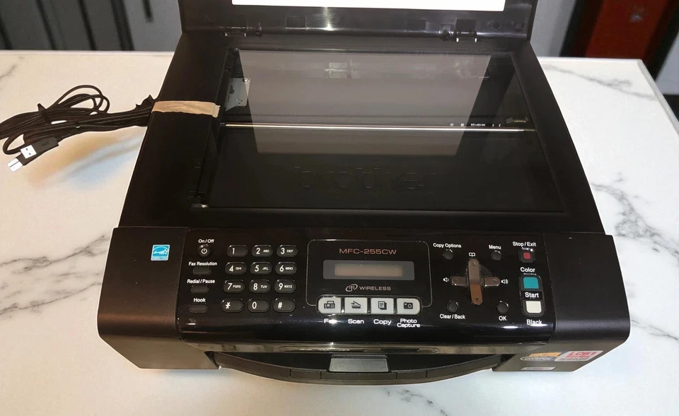 Brother MFC-255CW Color Inkjet Printer, Scanner, Fax, Copier All-in-One w/ WiFi - Image 3 of 4